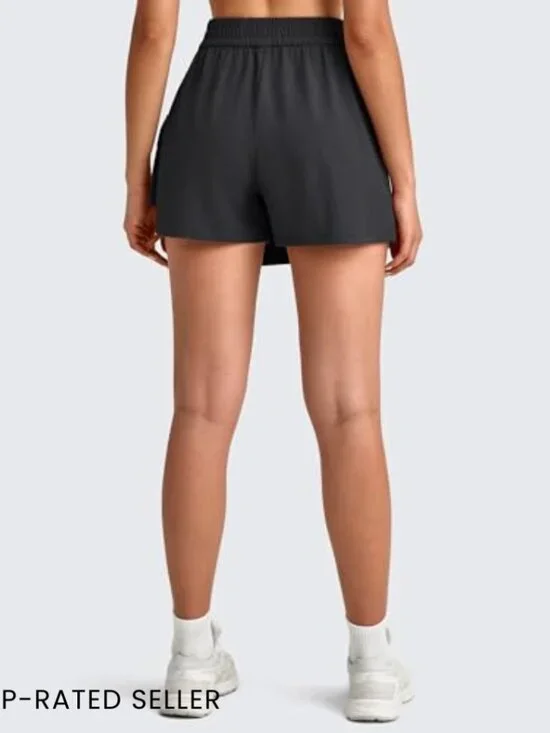 Wide Leg Skort with Cargo Pockets Active Tennis Hiking Casual Travel Wrap Front - Picture 5 of 7